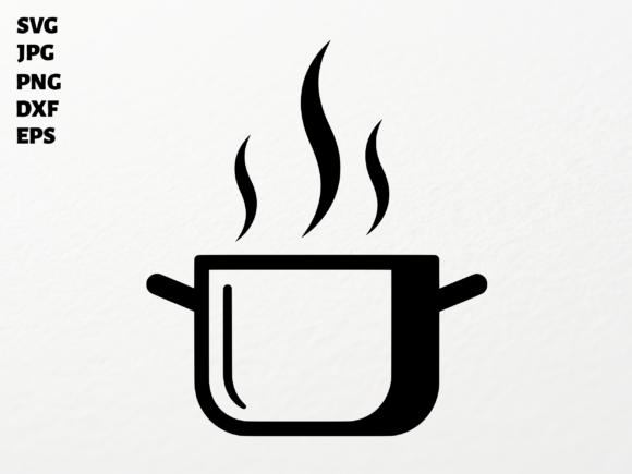 Boiling Pot SVG for Cricut Sublimation: A Graphic Asset for Crafts and Branding