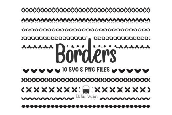 Border Frame Doodle Elements Graphics for Crafts