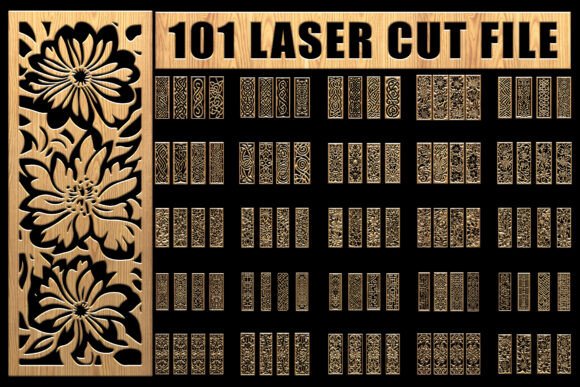 Custom Laser Cut Pattern Set for Crafts and Graphics