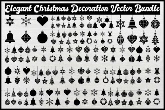 Elegant Christmas Decoration Vector