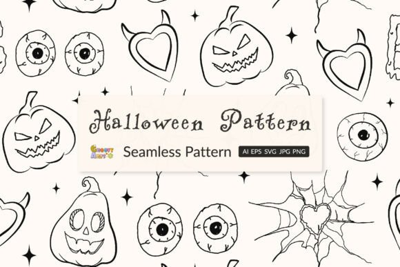 Hand Drawn Halloween Graphics for Seasonal Design