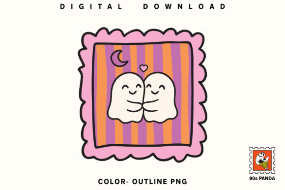Hand Drawn Halloween Stamps Graphics for Crafts
