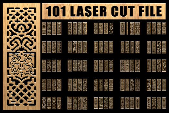 Laser Cut Design Set for Graphics and Crafts
