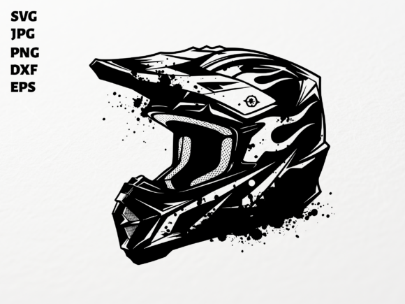 Motocross Helmet SVG for Cricut: Graphics & Crafts