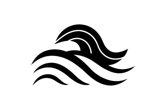 Ocean Wave Clip Art Black
