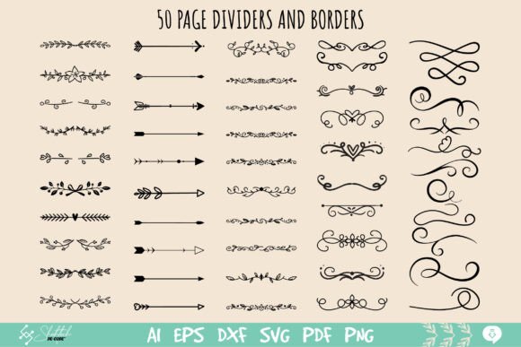 Page Dividers and Borders SVG: A Graphic Design Asset for Local Branding