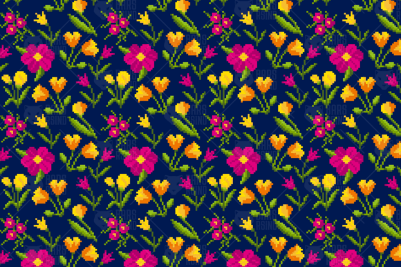Pixel Flora Graphics for Branding
