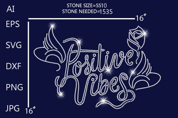 Positive Vibes with Wings and Rose Graphics for T-Shirt Designs