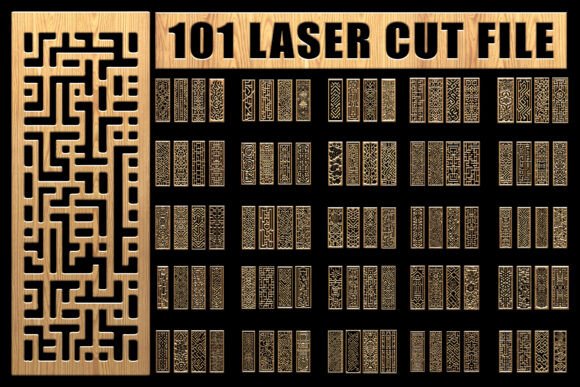 Precision Laser Cut Set for Crafts and Graphics