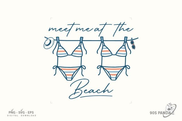 Retro Summer Bikini Doodle