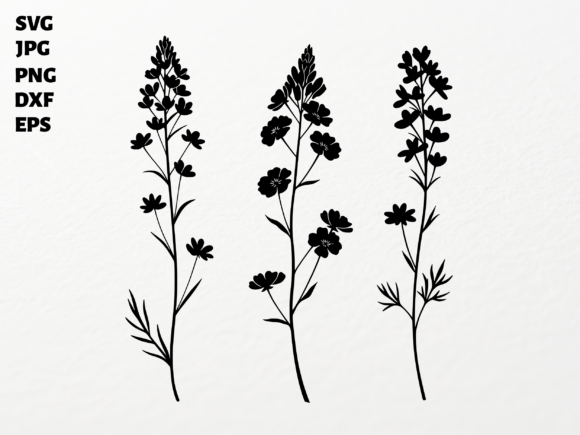 Wildflowers SVG for Cricut Sublimation: Graphics & Crafts