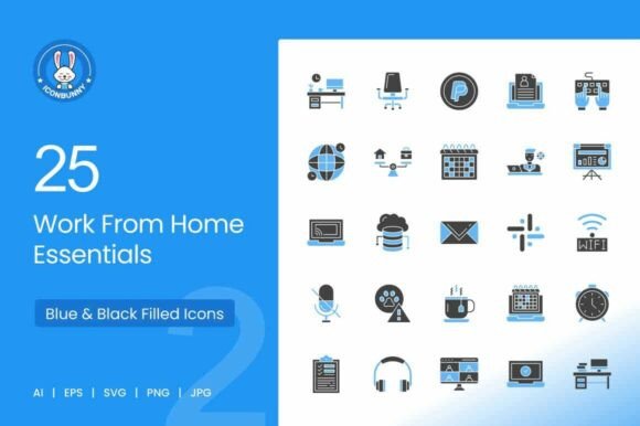 Work From Home Graphics for Modern Branding
